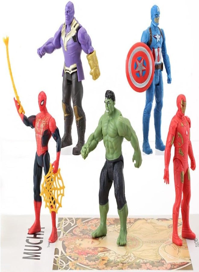 ROSEFAIR 5Pcs Superhero Action Figures Toys, Collectible Figures Gift for Kids and Fans Obsessed with Character Collections - Image 2